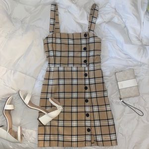 Plaid mini dress. forever 21.